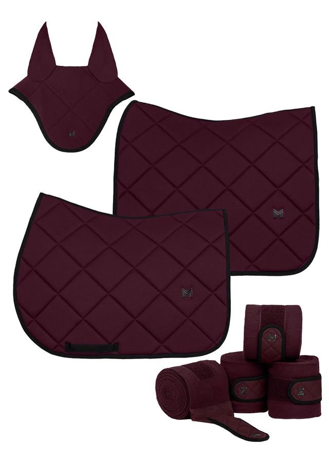 Maximilian Crew Jump Saddle Pad Burgundy