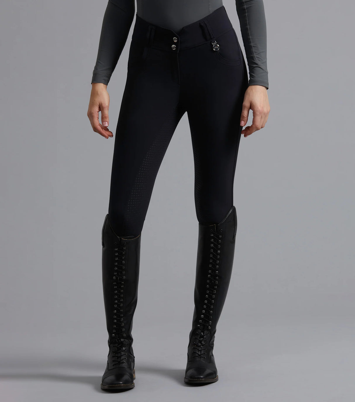 Premier Equine Sophia Ladies Full Seat High Waist Riding Breeches Black