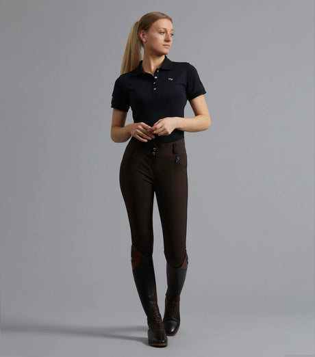 Premier Equine Sophia Ladies Full Seat High Waist Riding Breeches Chocolate