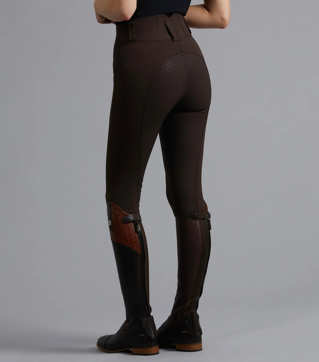 Premier Equine Sophia Ladies Full Seat High Waist Riding Breeches Chocolate
