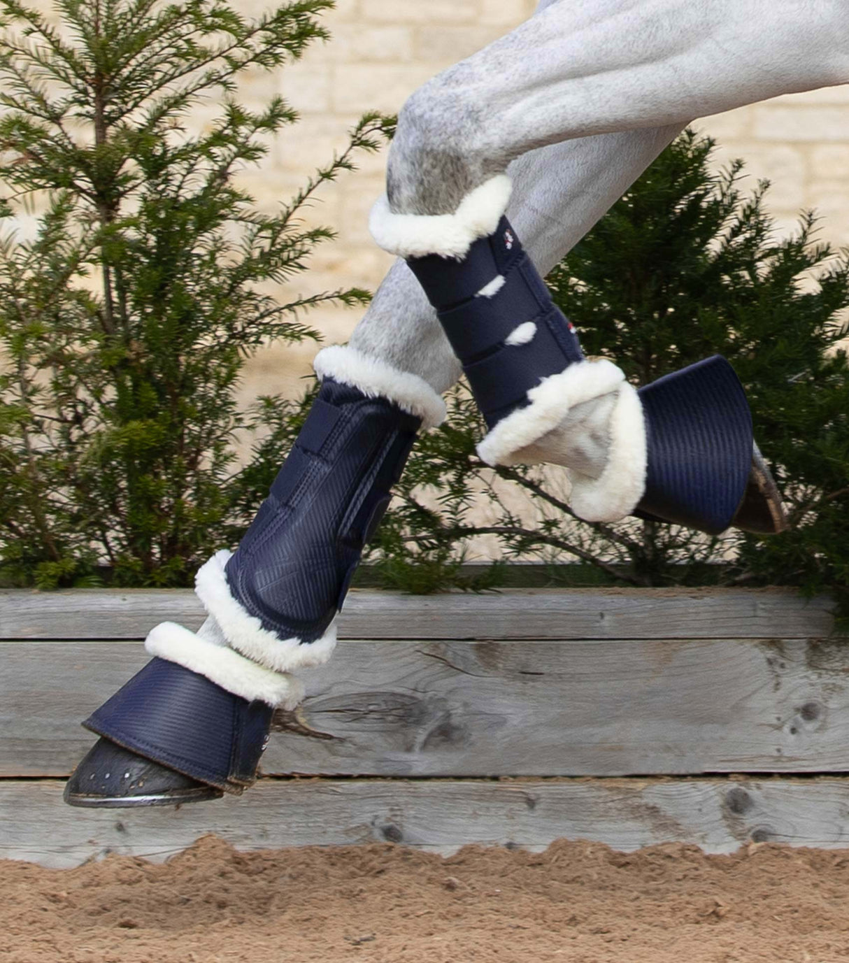 Premier Equine Techno Wool Brushing Boots Navy