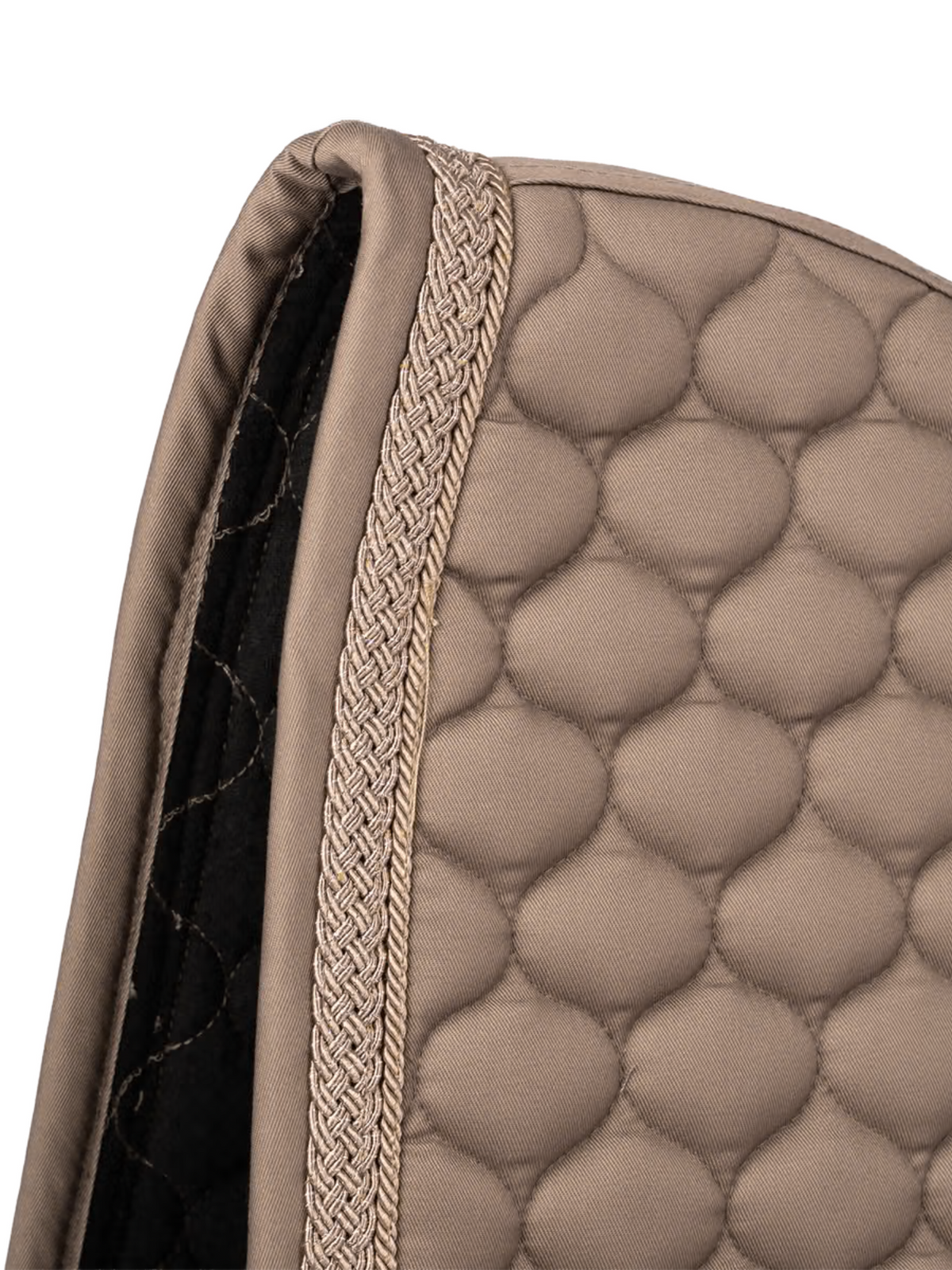 Kentucky Onion Plaited Glitter Rope Dressage Saddle Pad Beige