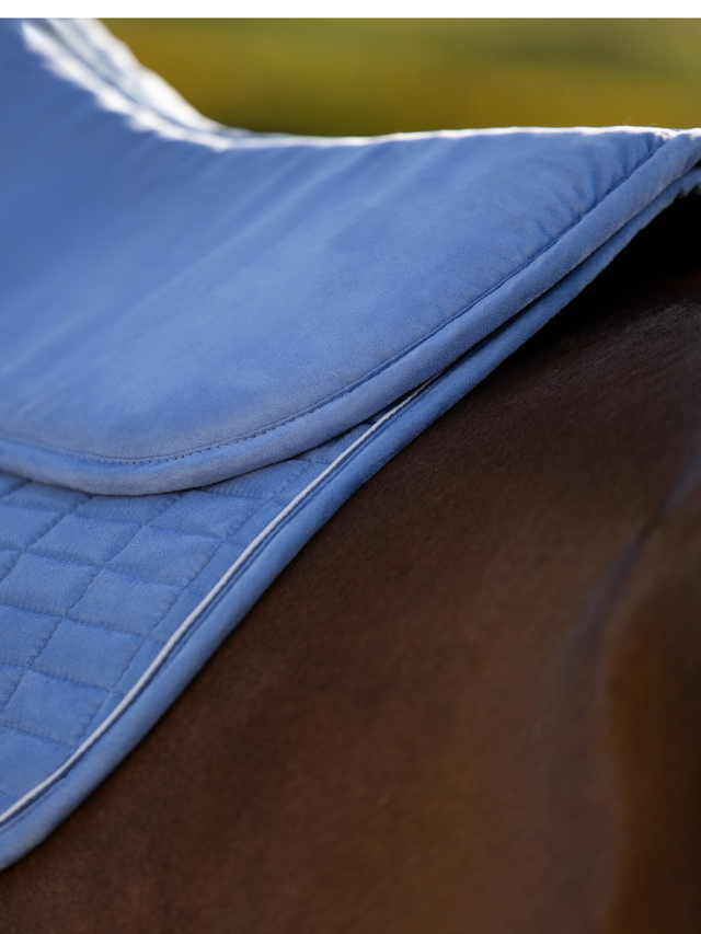 LeMieux Suede Half Pad Powder Blue