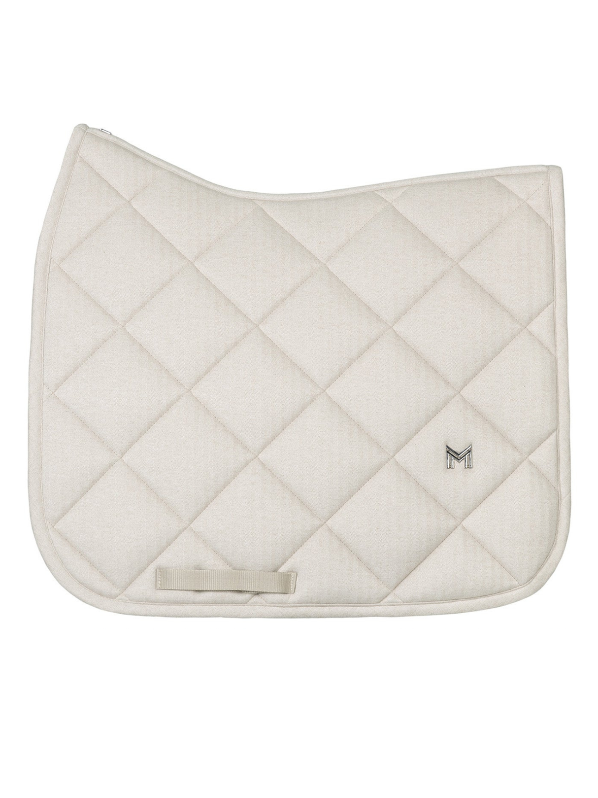 Maximilian Herringbone Dressage Saddle Pad Beige