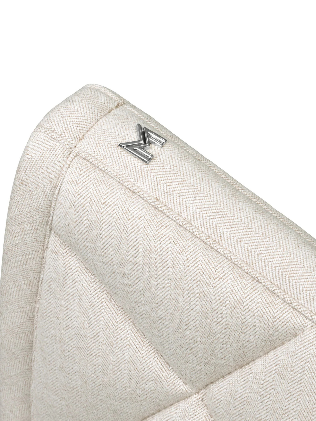 Maximilian Herringbone Jump Saddle Pad Beige