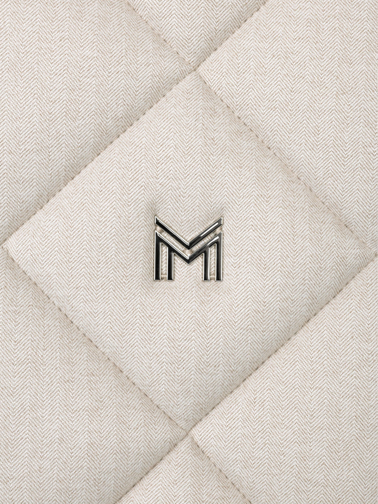 Maximilian Herringbone Jump Saddle Pad Beige