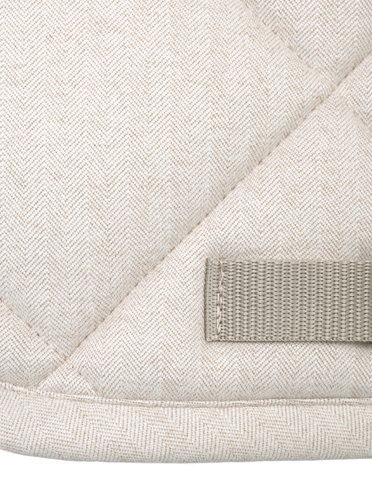 Maximilian Herringbone Dressage Saddle Pad Beige