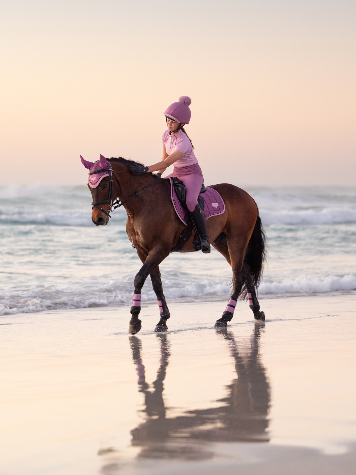 LeMieux Classique Pom Hat Silk Mallow