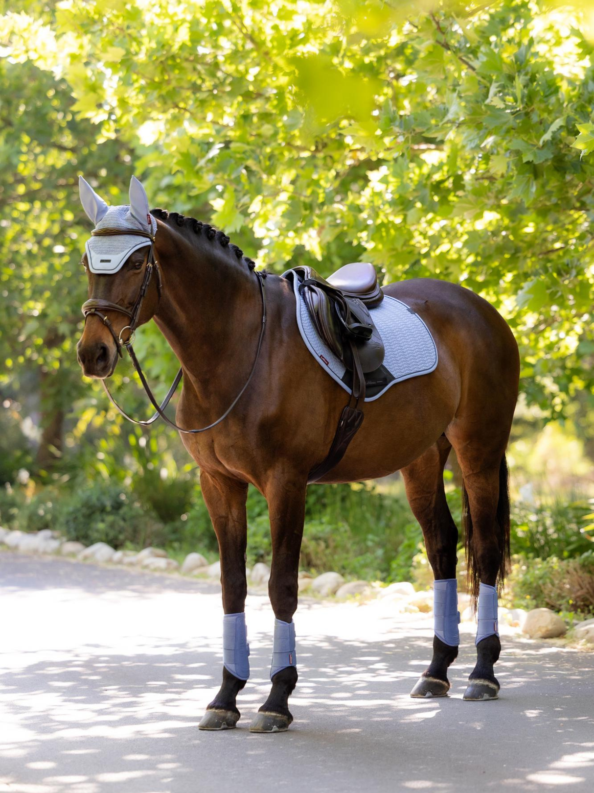 LeMieux Essence Close Contact Jump Saddle Pad Powder Blue