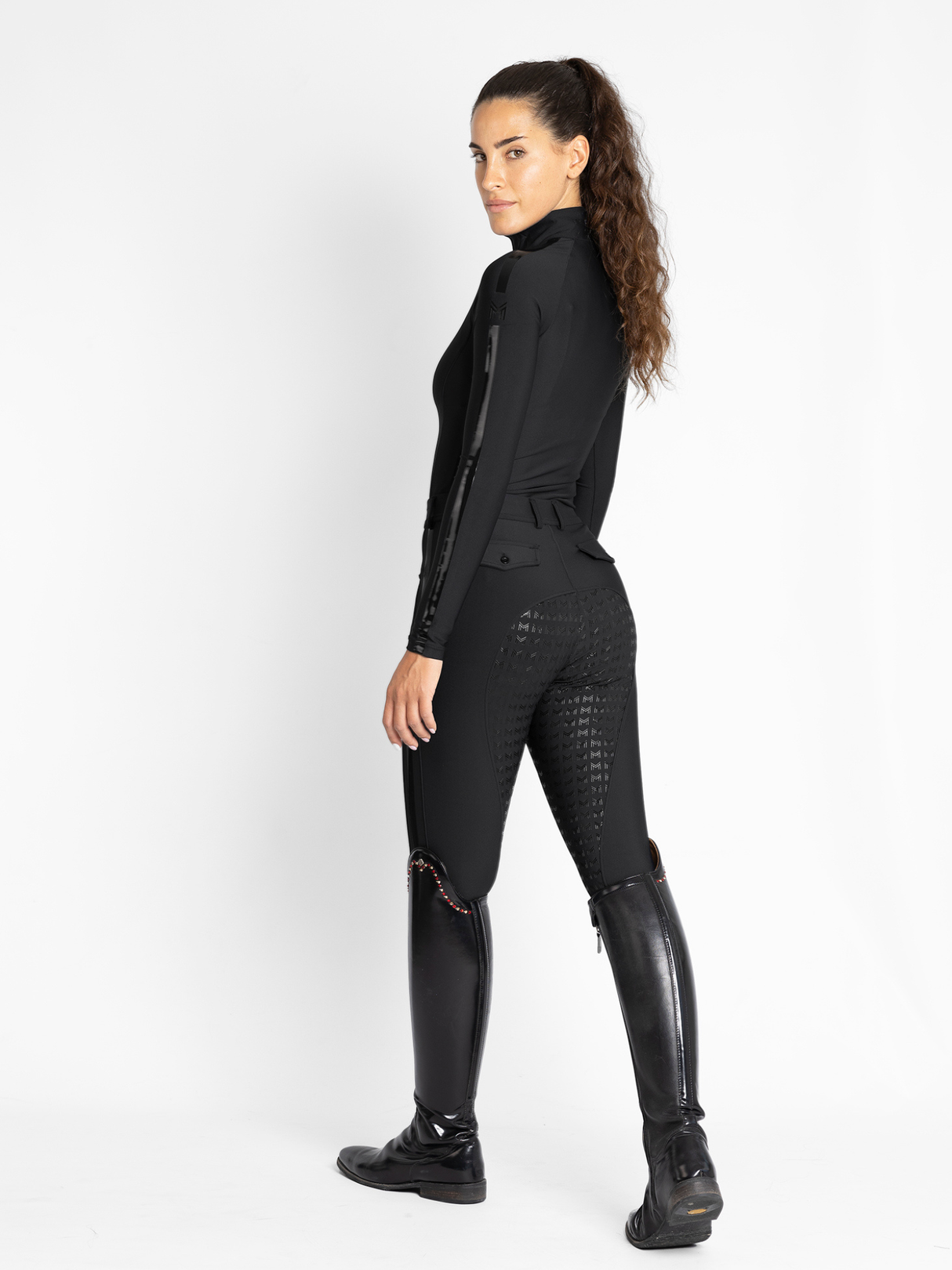 Maximilian Reflection Long Sleeve Base Layer Black