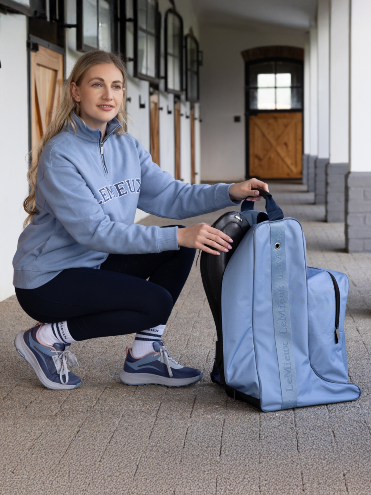 LeMieux Boot & Hat Bag Powder Blue