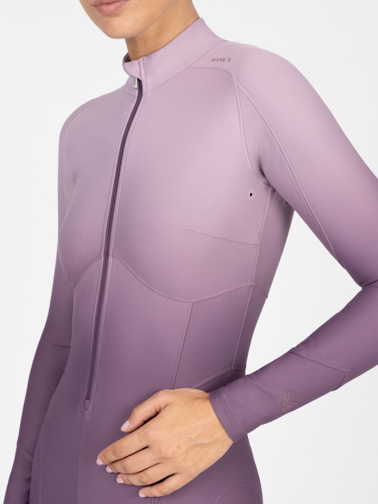 Maximilian Femme Ombre Riding Jumpsuit Plum