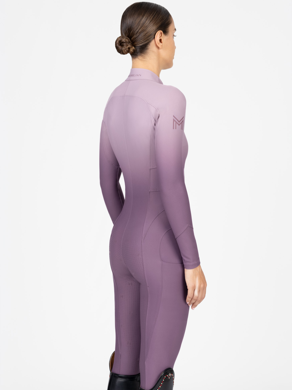 Maximilian Femme Ombre Riding Jumpsuit Plum