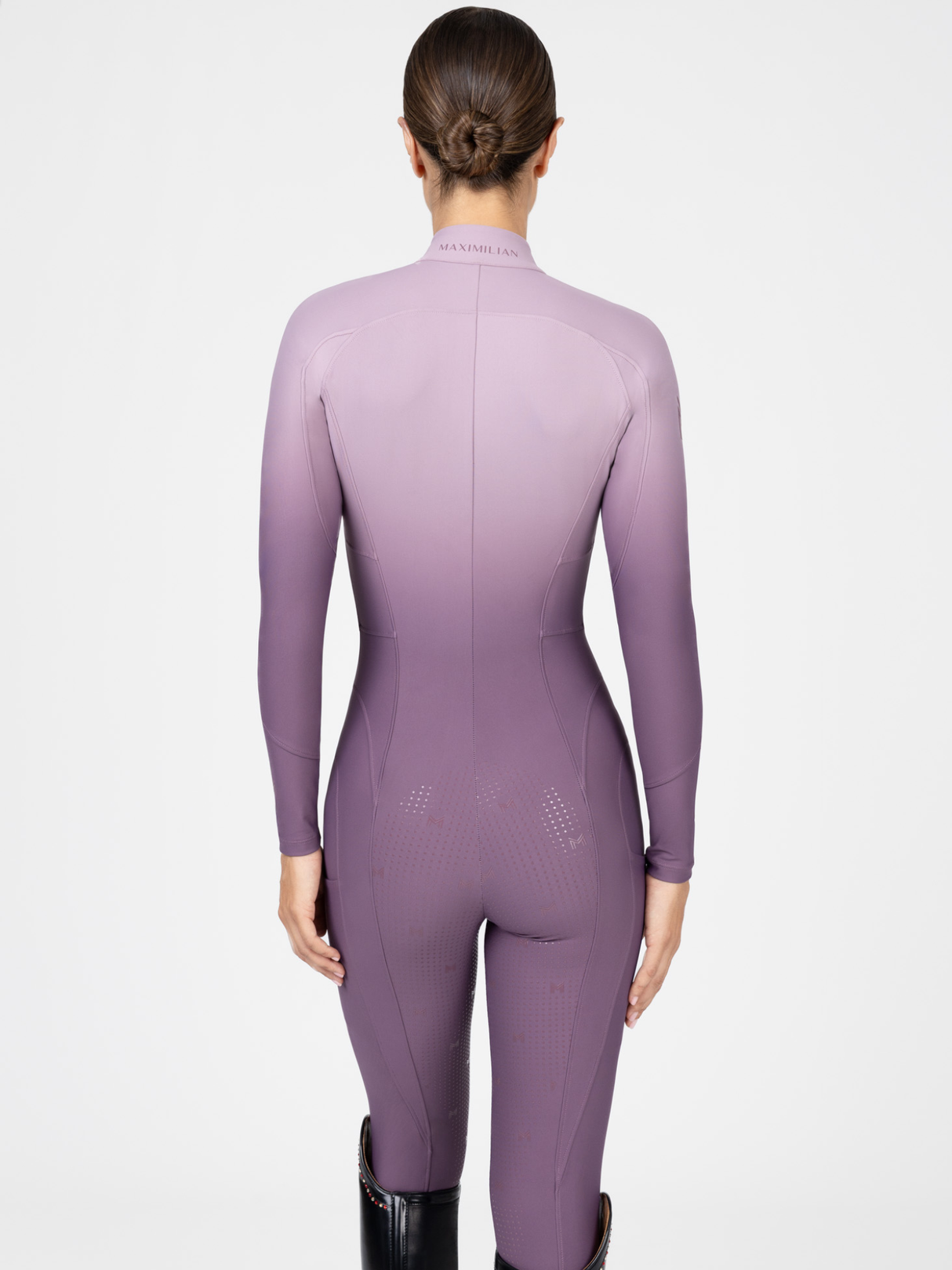 Maximilian Femme Ombre Riding Jumpsuit Plum