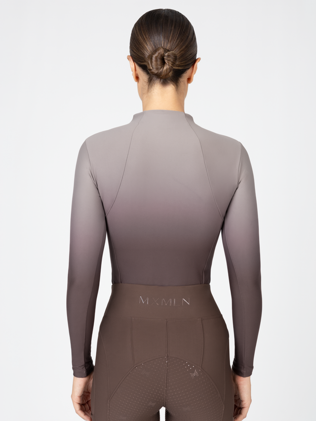 Maximilian Ombré Long Sleeve Base Layer Mocha