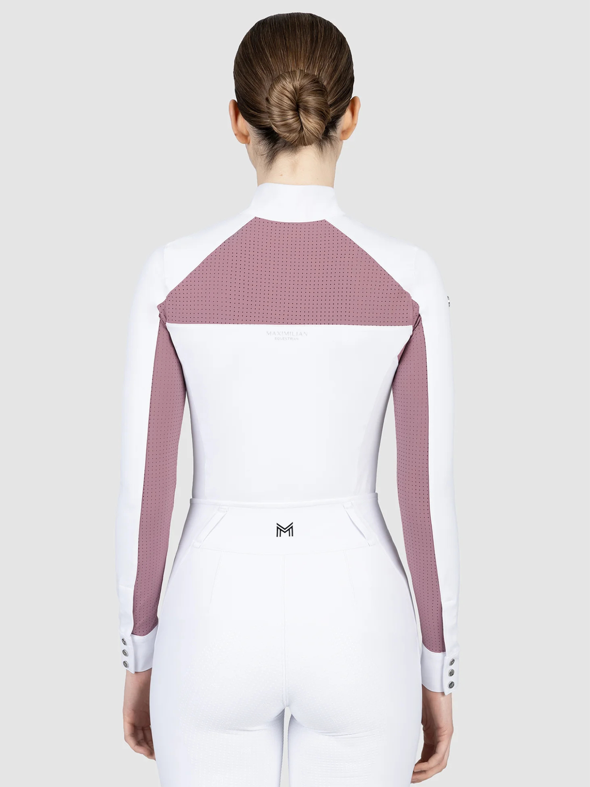 Maximilian Aveen Long Sleeve Show Shirt White/Mauve