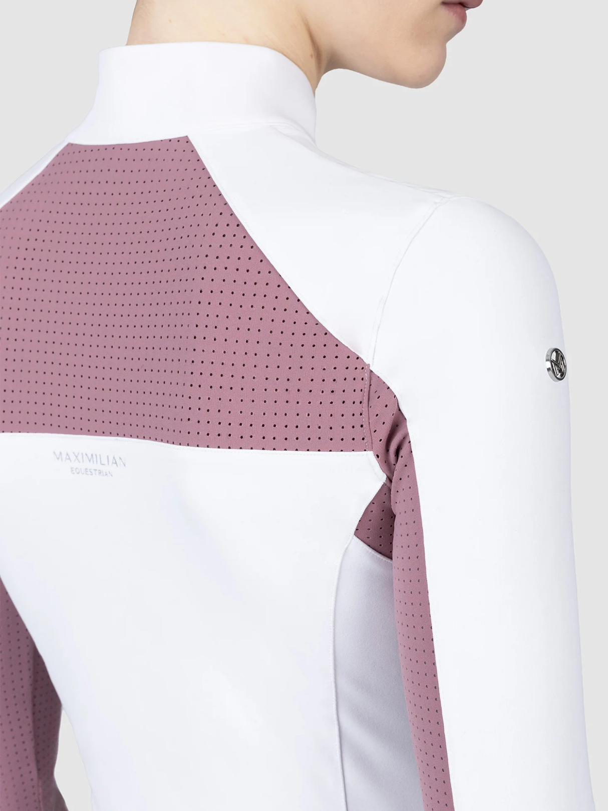 Maximilian Aveen Long Sleeve Show Shirt White/Mauve