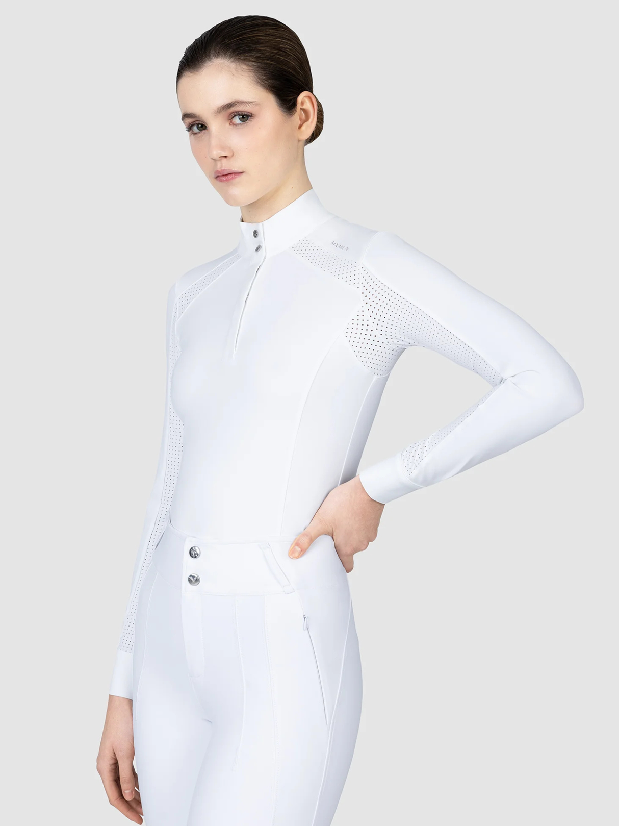 Maximilian Aveen Long Sleeve Show Shirt White