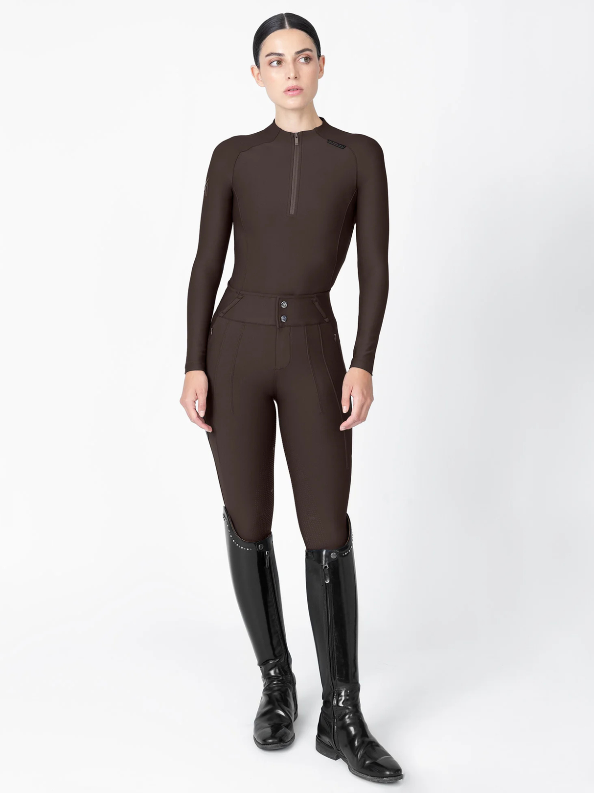 Maximilian Origin Long Sleeve Base Layer Chocolate