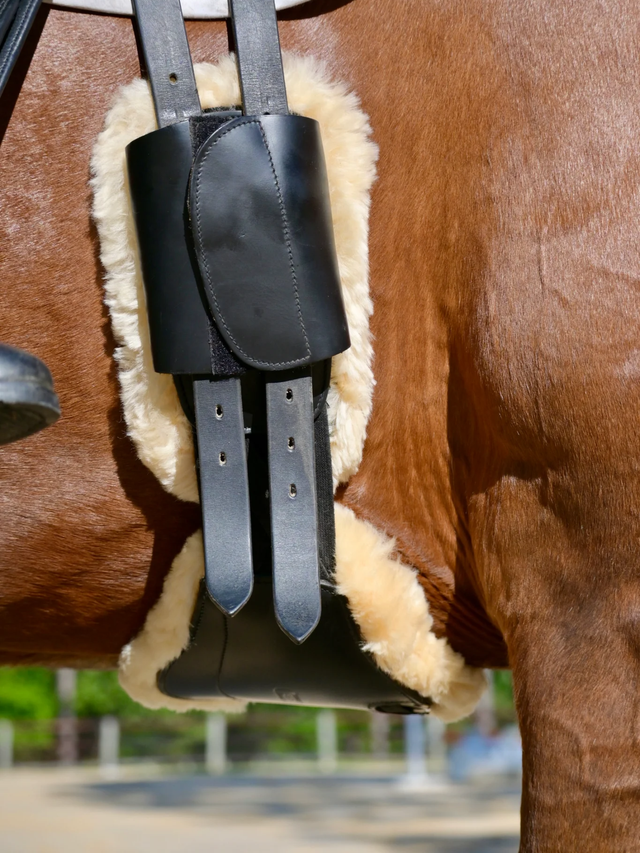 Correct Connect Removable Genuine Sheepskin Pads for Short Comfort Girth