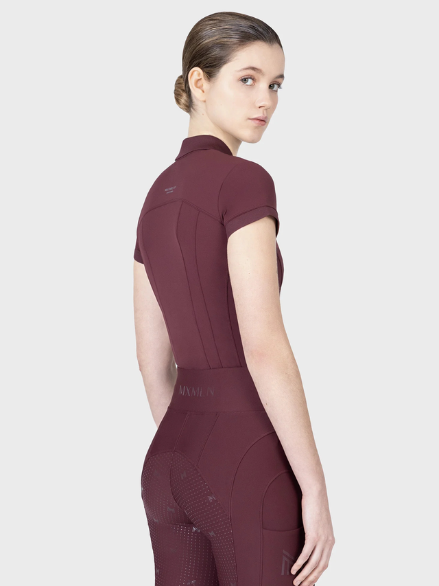 Maximilian Arc Short Sleeve Polo Shirt Rosewood
