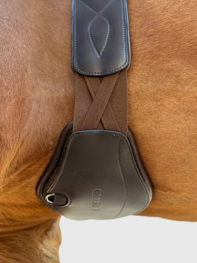 Correct Connect Removable Leather Pads for Pressure Relief Comfort Long Girth