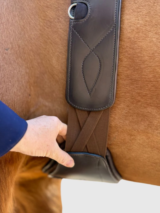 Correct Connect Removable Leather Pads for Pressure Relief Comfort Long Girth