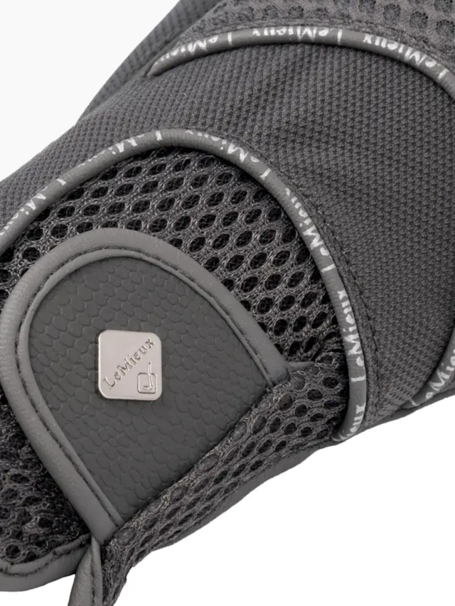 LeMieux 3D Mesh Riding Gloves Grey
