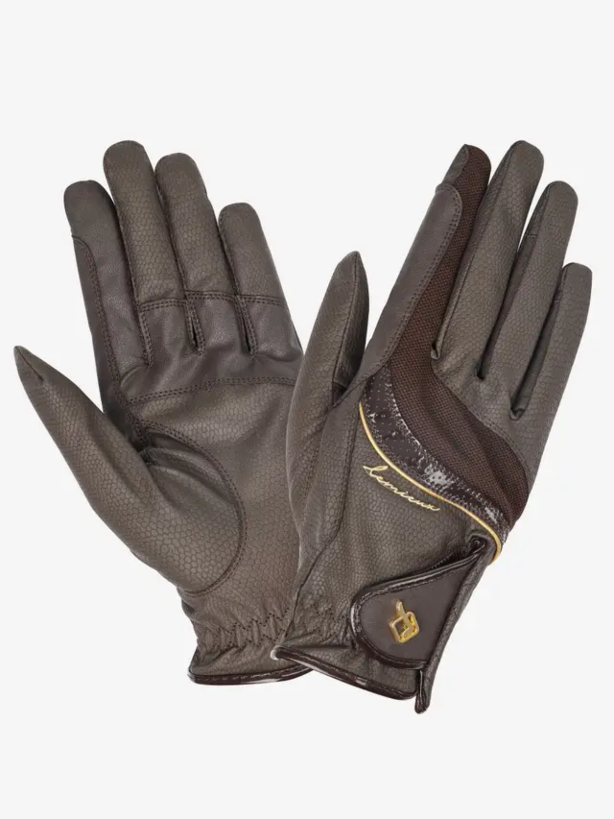 LeMieux Competition Gloves Brown
