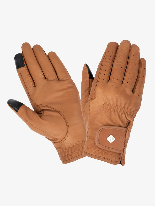 LeMieux Classic Leather Riding Gloves Tan