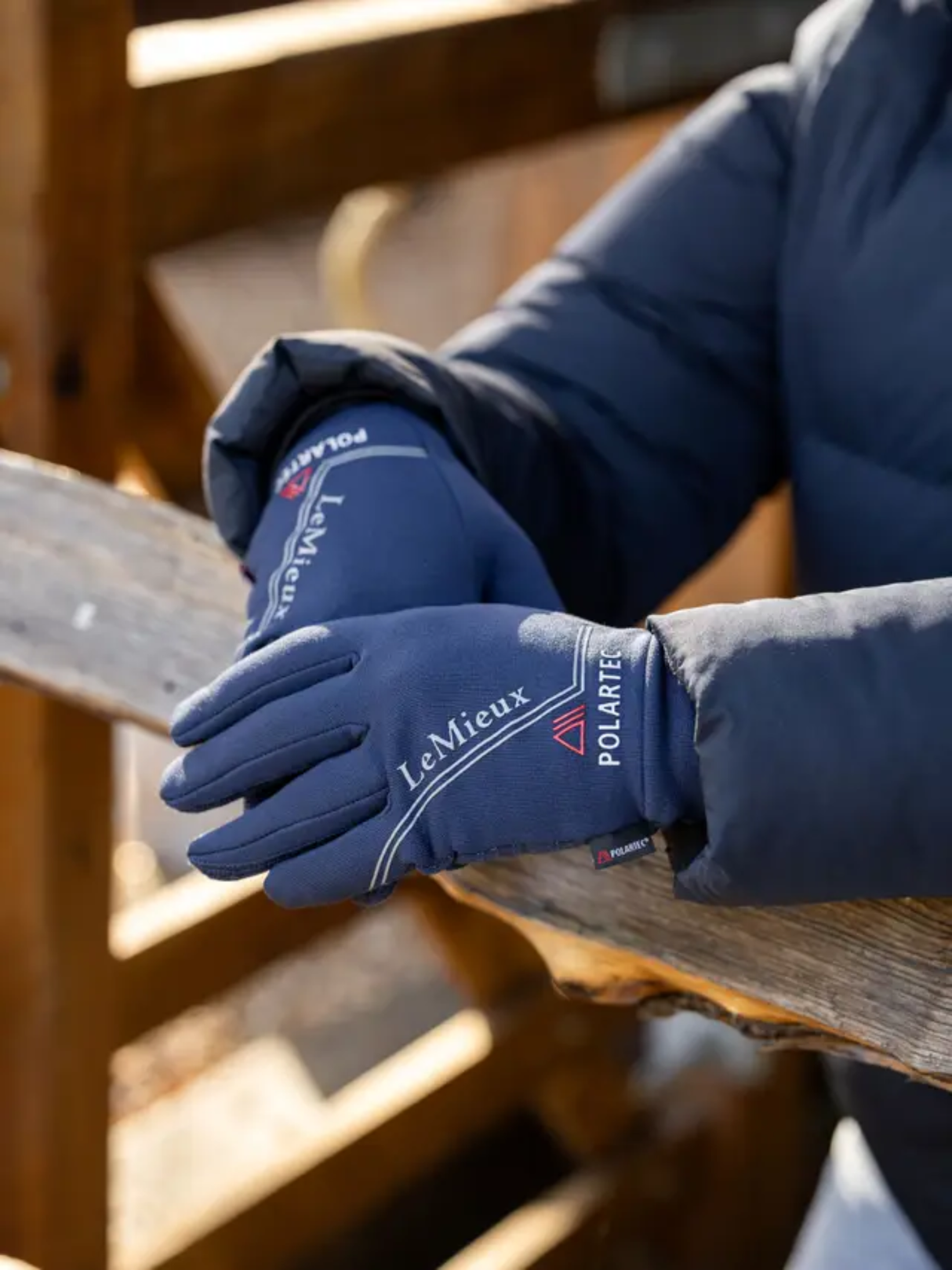LeMieux Polartec Gloves Navy