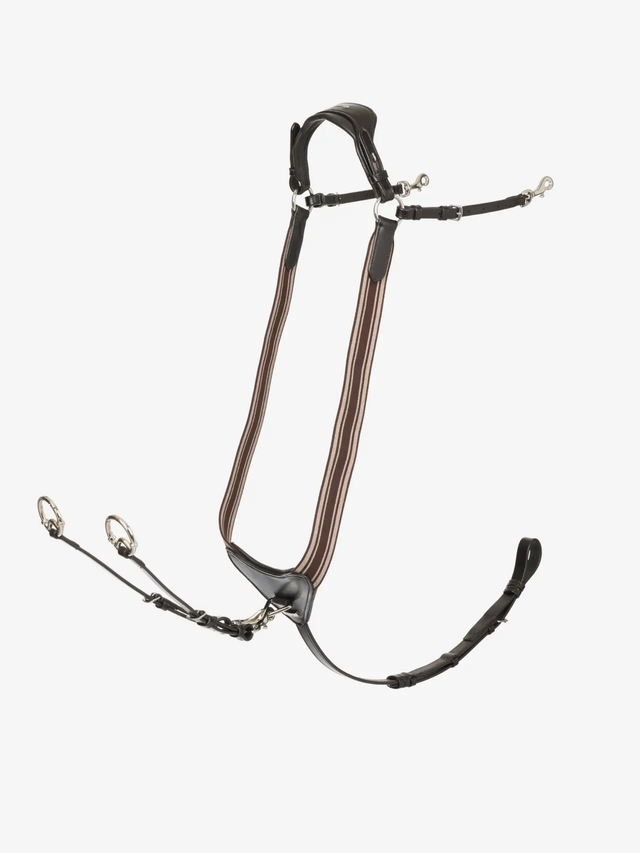 LeMieux Arika Elasticated Breastplate Brown/Silver