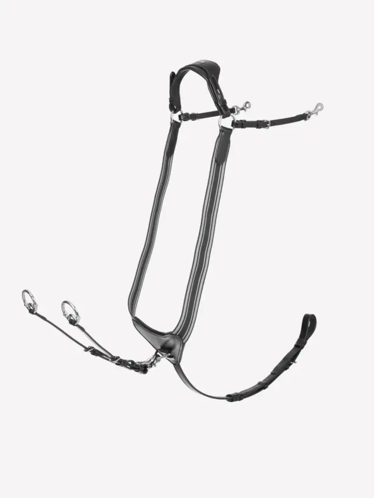 LeMieux Arika Elasticated Breastplate Black/Silver