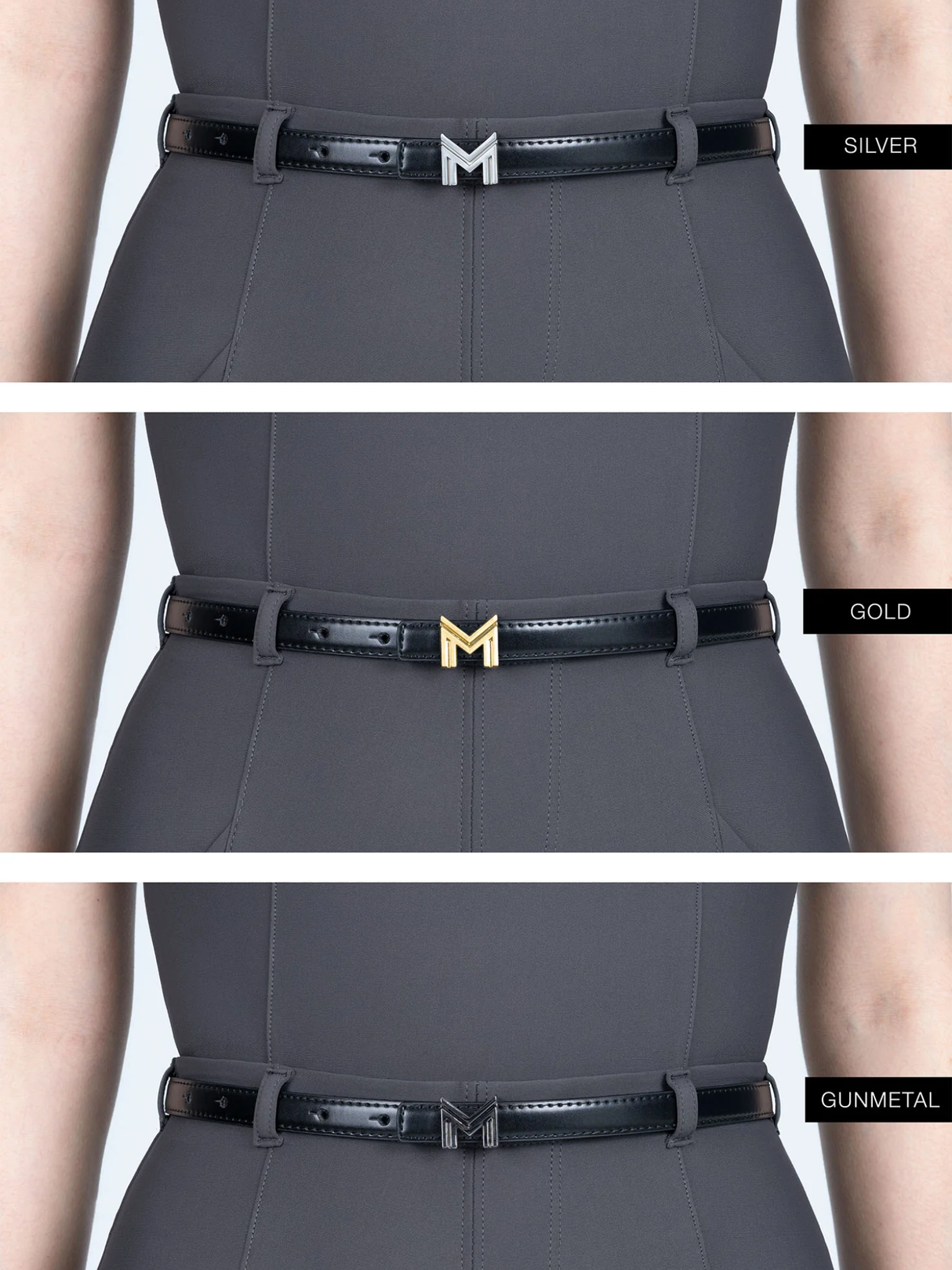 Maximilian Halo Riding Leggings + Belt Graphite