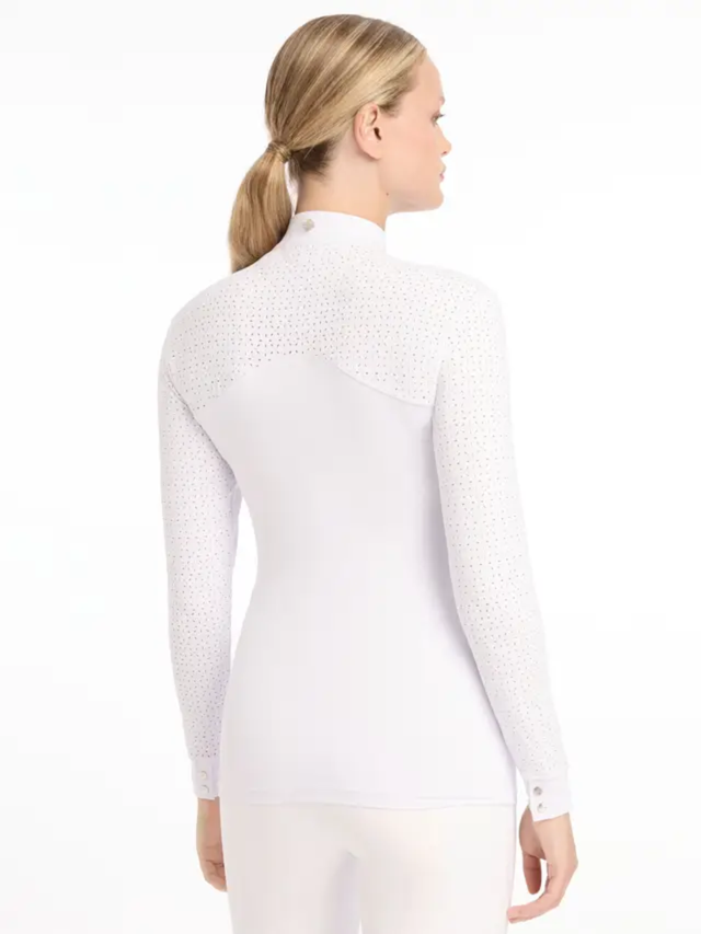 LeMieux Olivia Long Sleeve Show Shirt White