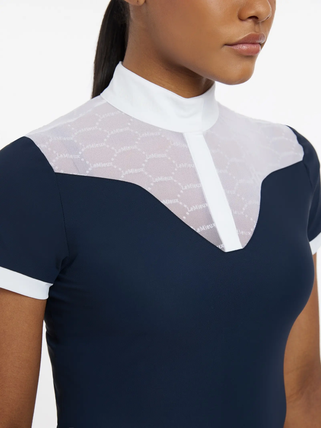 LeMieux Emily Short Sleeve Show Shirt Navy