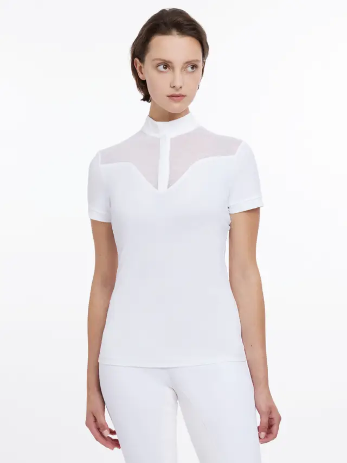 LeMieux Emily Short Sleeve Show Shirt White