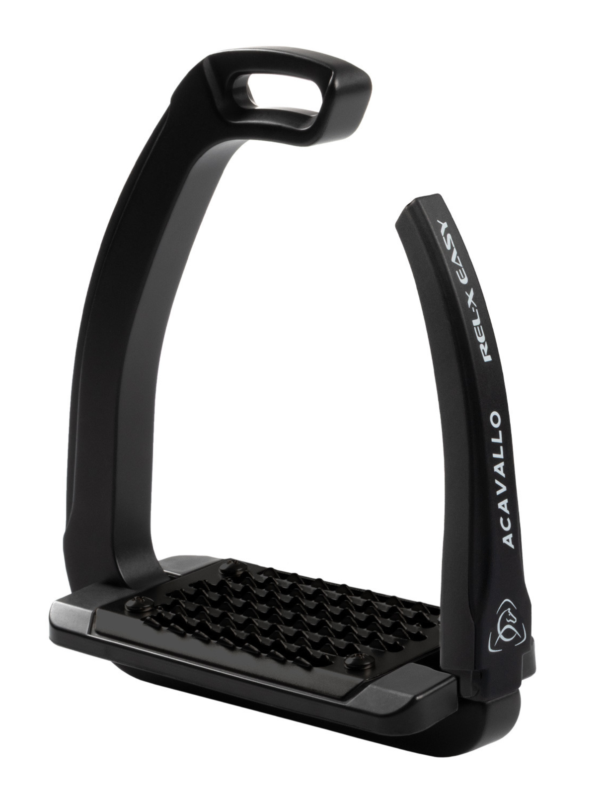 Acavallo Rel-X Easy Stirrups Shaped Arm Total Black