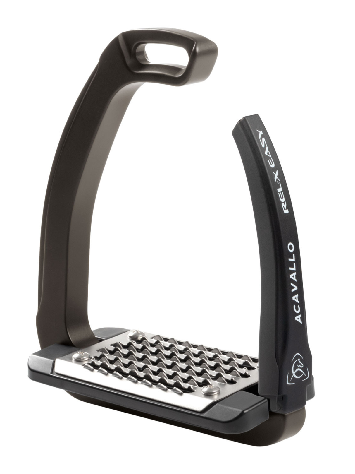 Acavallo Rel-X Easy Stirrups Shaped Arm Solar Charcoal