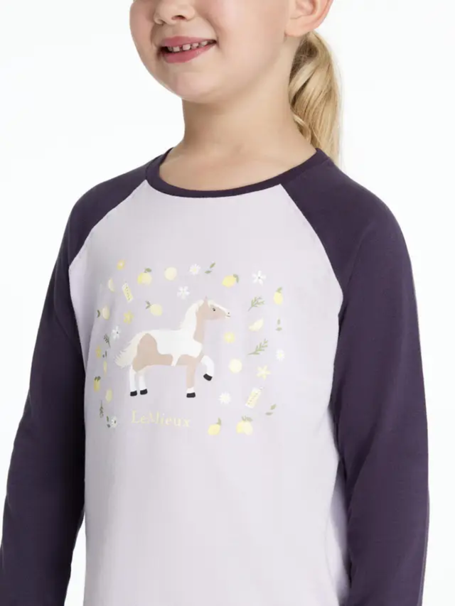 LeMieux Mini Jamie Lemon Long Sleeve Top Lilac