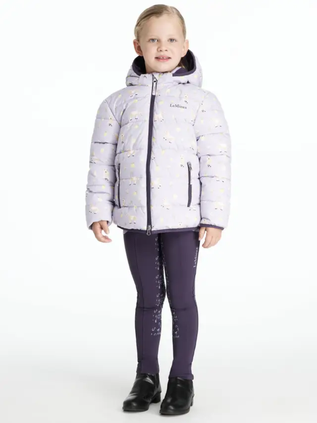 LeMieux Mini Printed Lilo Puffer Jacket Lilac