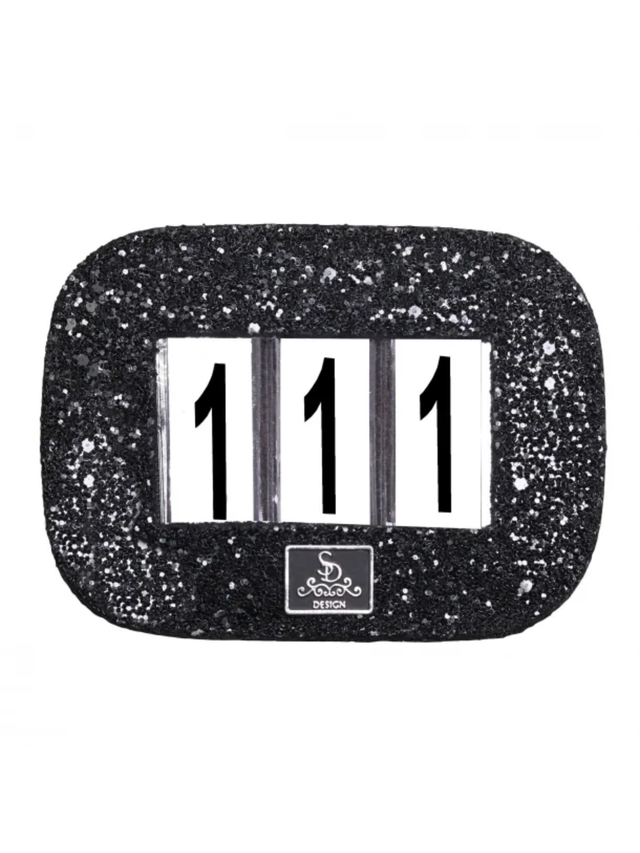 SD Design Glitter Number Holder Black