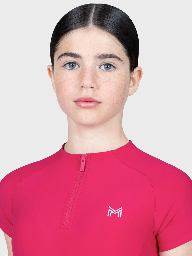 Maximilian Young Rider Nora Short Sleeve Base Layer Cranberry