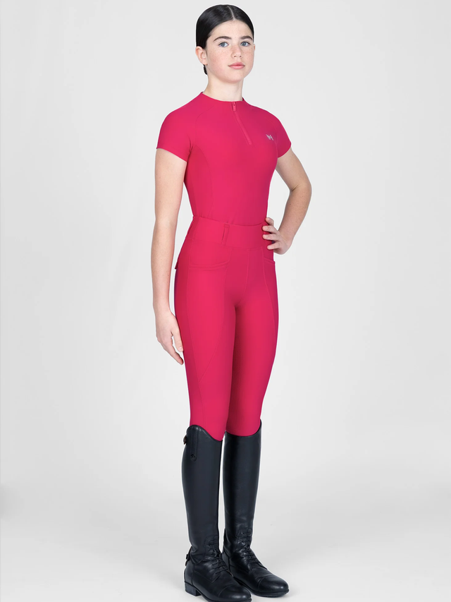 Maximilian Young Rider Pro Riding Leggings Cranberry