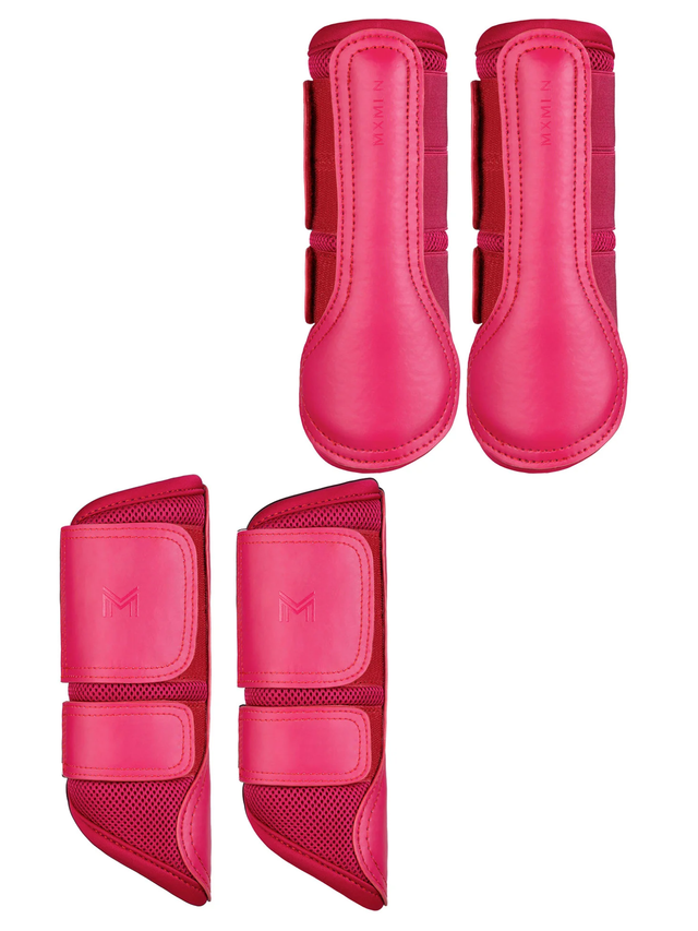 Maximilian 4-Pack Ego Brushing Boots Cranberry