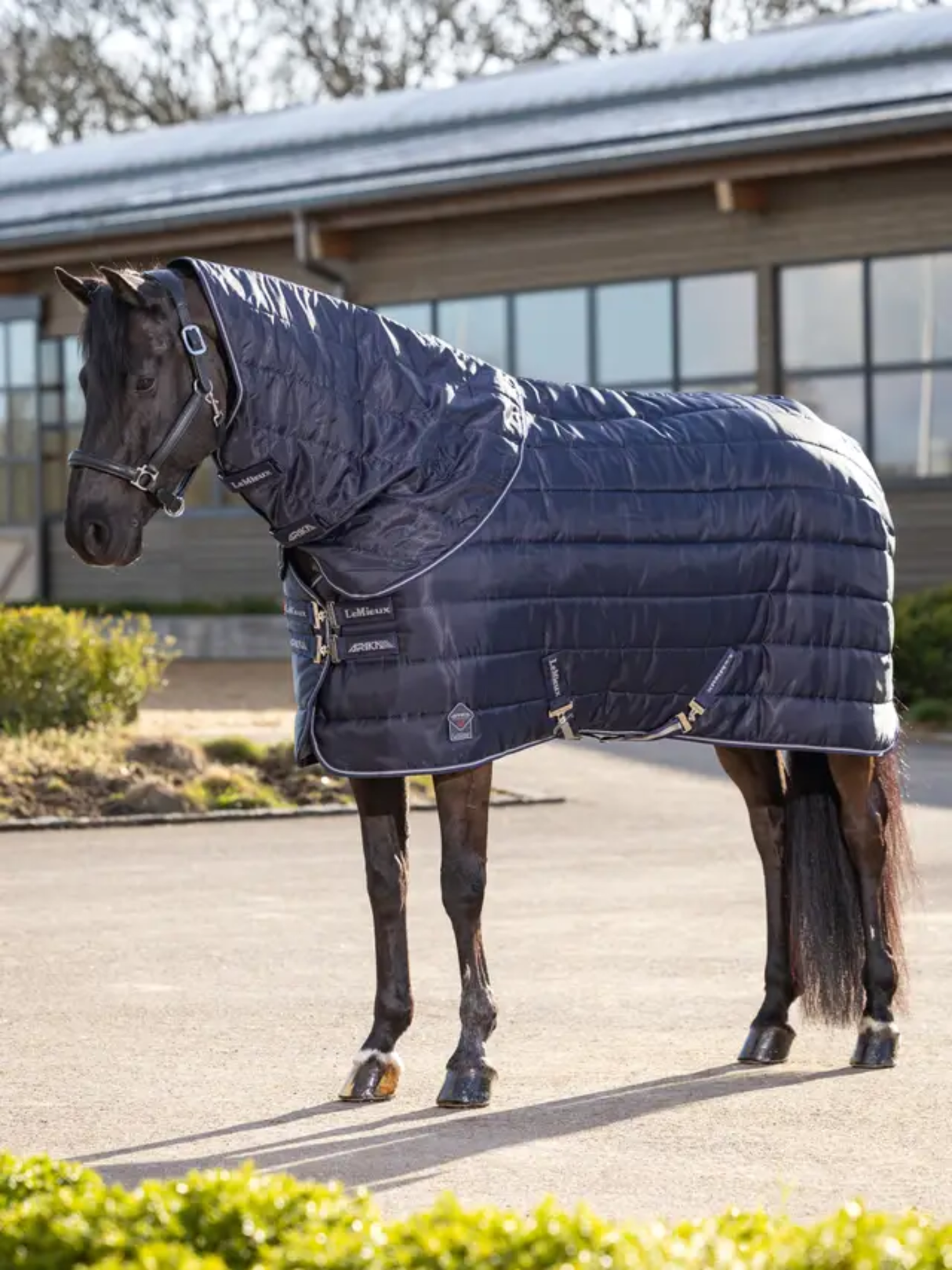 LeMieux Arika Stable-Tek Neck Cover 200g Navy