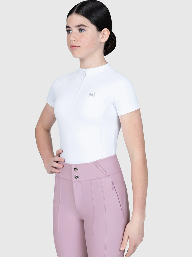Maximilian Young Rider Nora Short Sleeve Base Layer White
