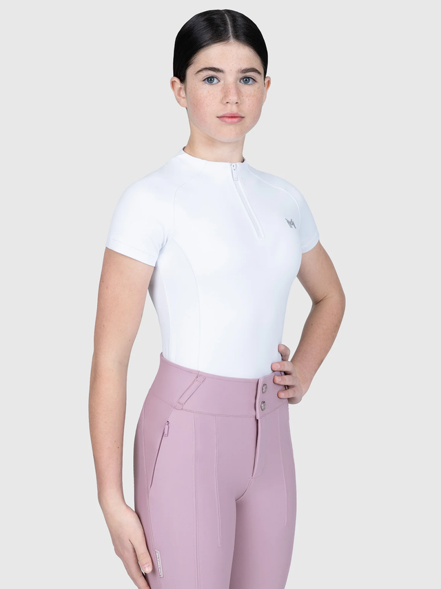 Maximilian Young Rider Nora Short Sleeve Base Layer White