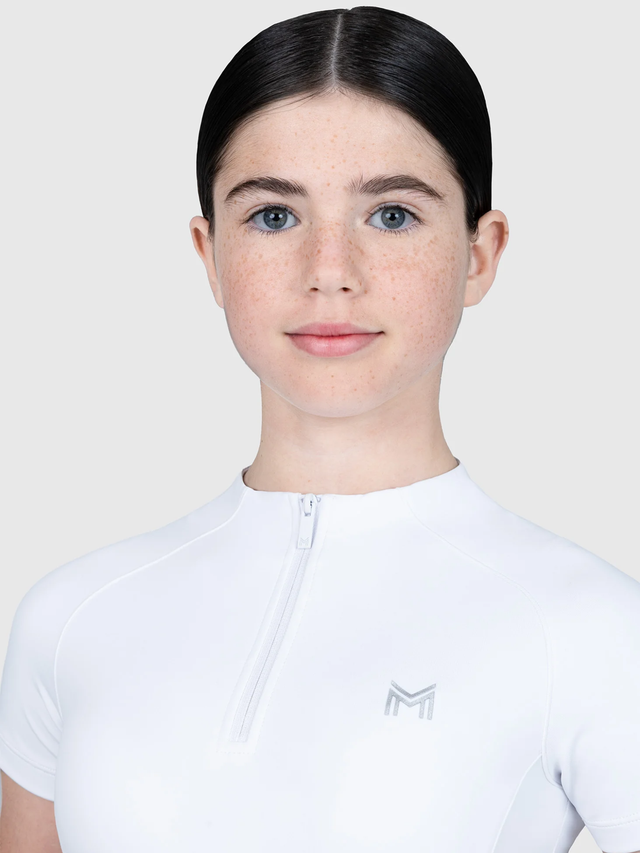 Maximilian Young Rider Nora Short Sleeve Base Layer White
