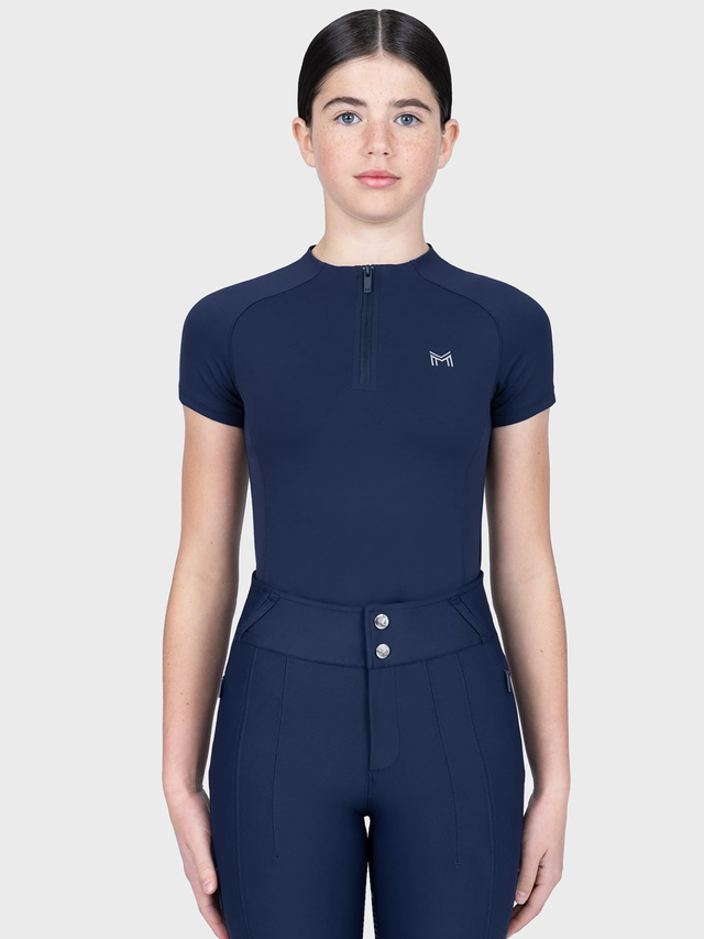 Maximilian Young Rider Nora Short Sleeve Base Layer Navy
